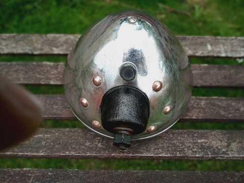 Vintage car headlight chrome - vintage,