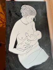Original pen ink drawing - ink,