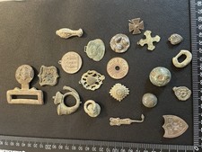 Collection Of Metal Detecting Finds Various Ages.
