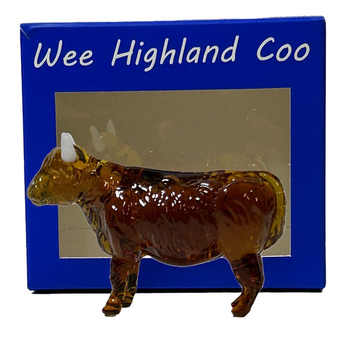 Highland cow glass - highland, ornament