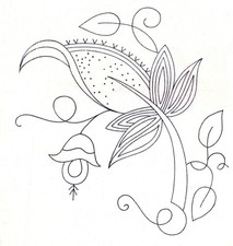 Vintage Embroidery Transfer