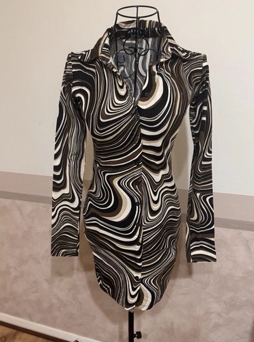 Motel swirl print bodycon - motel,
