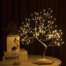 108 LED Twig Tree Lights Light Up Birch Bonsai Tree Table Lamp Easter Decoration