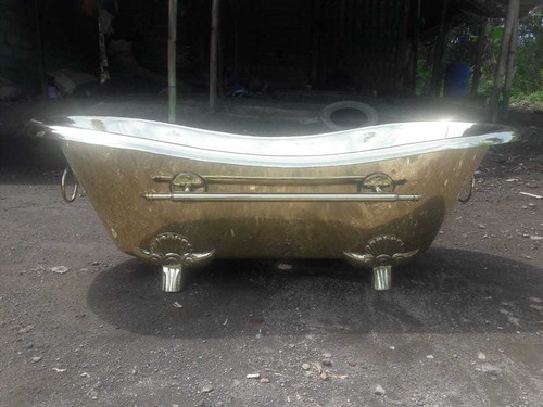 Copper bathtub made - bathtub, "made