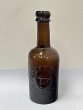 59391 Old Vintage Antique Glass Beer Bottle Brewery Ansty Pettifor