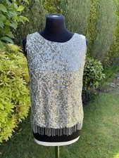 River Island Cream Sequin