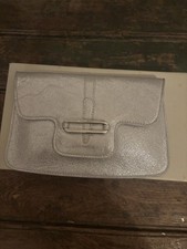 Silver Mini Jimmy choo clutch bag