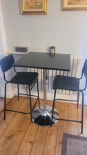 Breakfast Table With 2 Plastic Stools