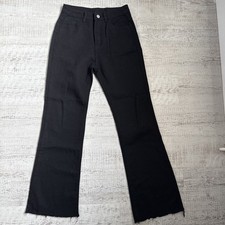 Ladies / Girls Black Flared Jeans - Size S