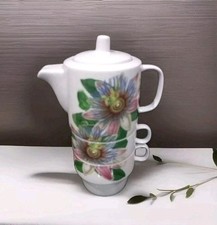 Stackable Teapot & Tea Cups