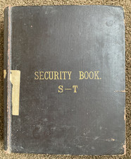 1910-1930's  SECURITY BOOK S-T