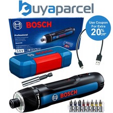 Bosch GO 3.6V Professional Cordless Screwdriver + 8 Pieces Acc Set + Lboxx + USB