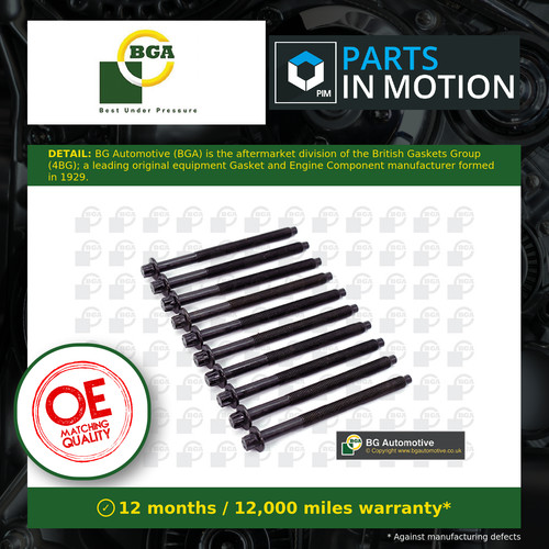 Cylinder head bolts - head,