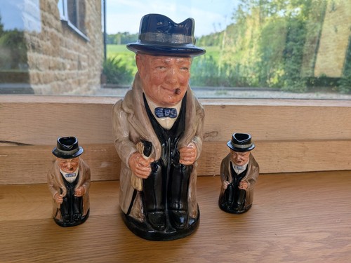 Winston churchill toby jug set - winston,