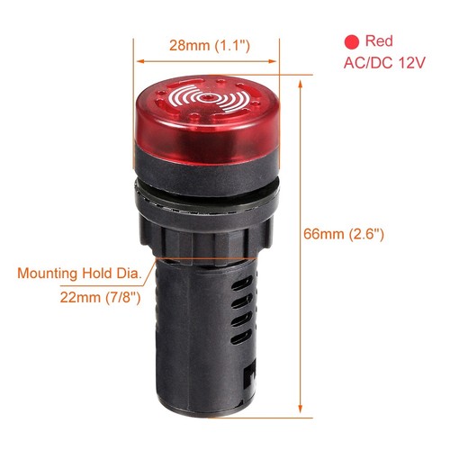 Led buzzer ad16 22sm - led, ad16‑22sm