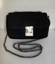 Topshop Mini Black Suede Effect Shoulder Bag