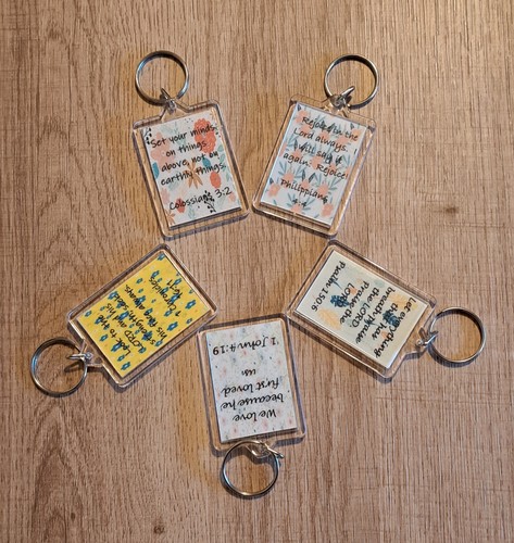 Bible verse keyrings - verse,