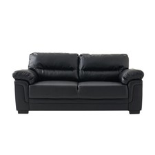 2/3 Seater Sofa Couch Settee Padded Seat Armchair Furniture, Faux Leather