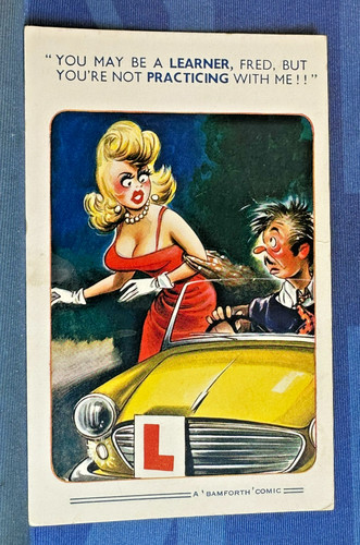 Saucy bamforth comic - bamforth, postcard