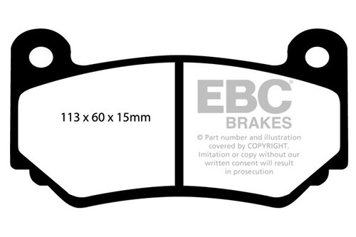 Ebc greenstuff front brake - front,