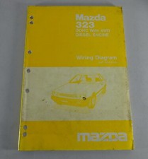 Workshop Manual Mazda 323 Diesel 4 WD, Type BF Electrical, 6/1986