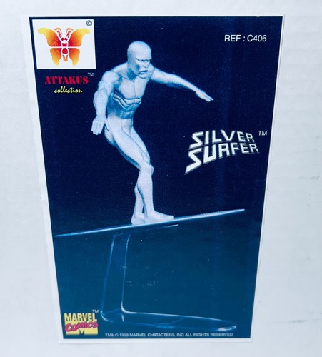 Silver surfer statue - surfer,
