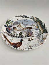 Wedgwood Country Christmas Plate The Woodsman By Colin Newman Vintage  