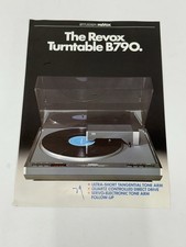 Revox Turntable B790 Brochure