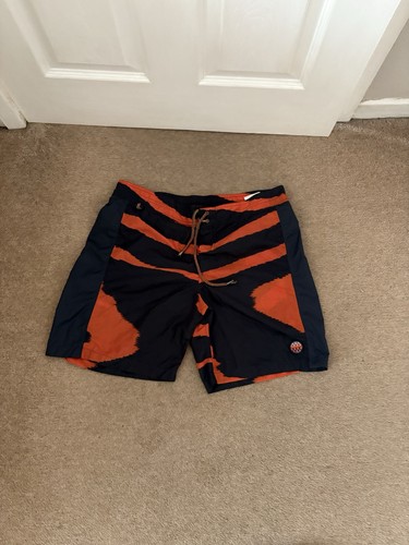 Men blue orange striped - &,