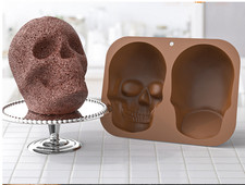 3D Skull Head Cake Silicone