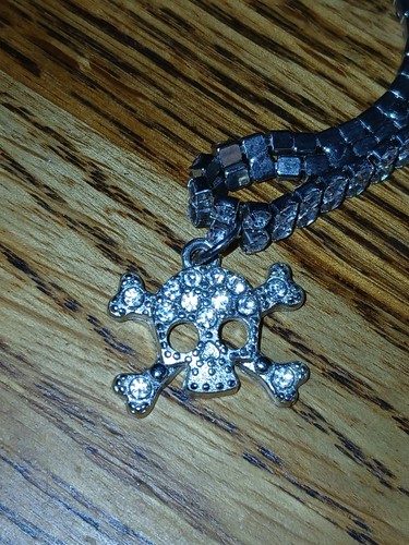 Rhinestone crystal skull - crystal, &