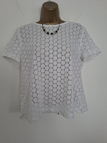 Marc cain white sheer summer - white,