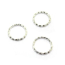 50pcs Textured Jump Rings