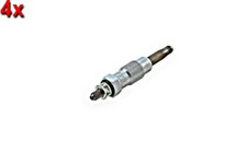 Glow Plug 4x HELLA Fits FORD