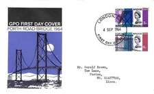 04/09/1964  GB FDC Forth Road Bridge - First Day Cover