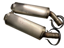 Genuine Pair Ducati 848 Standard Exhaust Silencer ZDM-A52 & B52, REF A