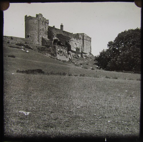 Glass magic lantern slide - magic,