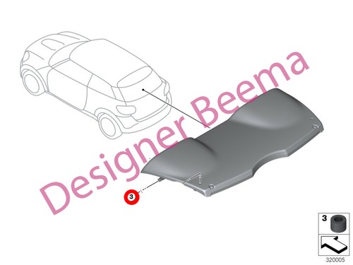 Mini paceman r61 - mini, rear