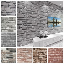 1-6x 3D Brick Effect Wallpaper