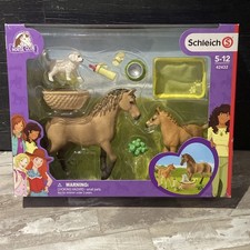 Schleich 42432 Horse Club Sarah's Baby Animal Care Set Dog Foal Pony Bundle XMAS