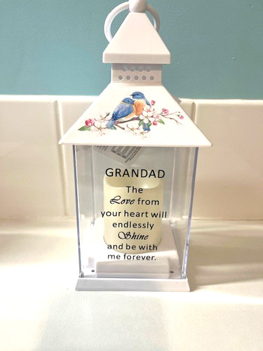 Grandad grave memorial lantern - grandad,