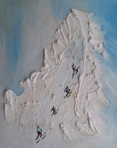 Mountains original painting - mountains,