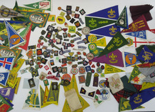 Huge Scout Bundle Pennants, Badges, Patches, Epaulets 50s 60s Gilwell London UK