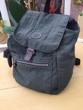 Kipling Deep Sea Green Medium Drawstring Backpack Inc Monkey