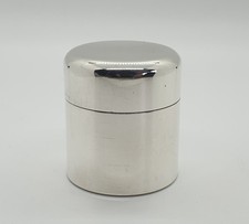 Victorian Sterling Silver Travelling Inkwell by Sampson Mordan & Co Chester 1898