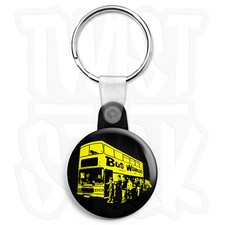 Bus Wankers Queue - 25mm The Inbetweeners Keyring Button Badge, Zip Pull Option