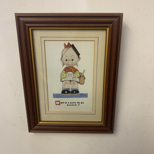 Vintage framed postcard - vintage,