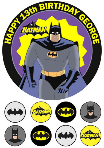 Batman personalised edible - personalised,