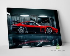 Red Ferrari 575 Canvas Art