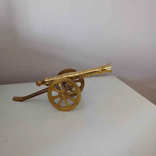 Solid brass field cannon 7 - solid,